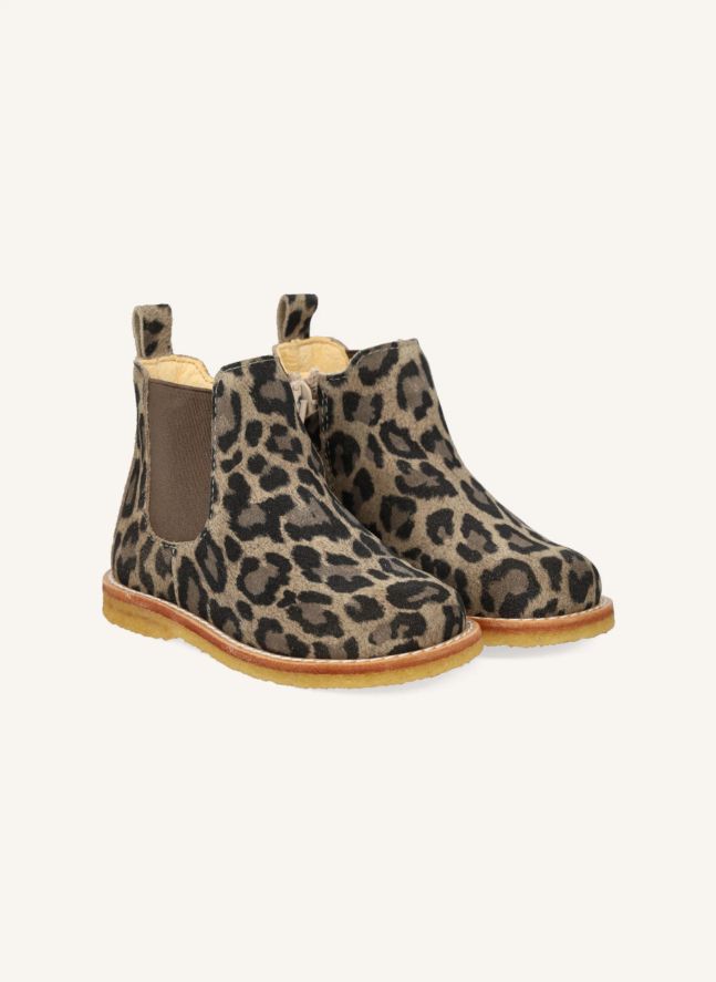 Chelsea Boots Zip Léopard | Taupe