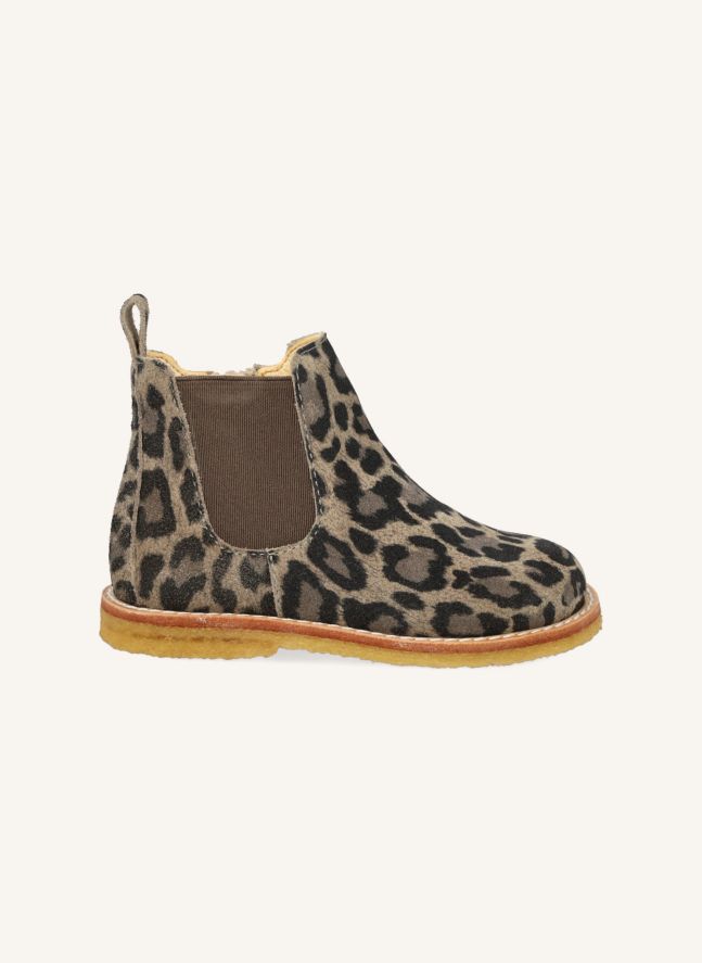 Chelsea Boots Zip Léopard | Taupe