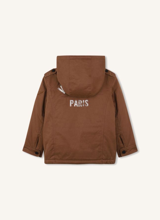 Parka con capucha | Marrón