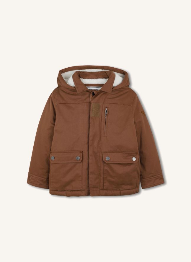 Parka con capucha | Marrón