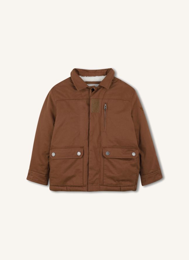 Parka con capucha | Marrón