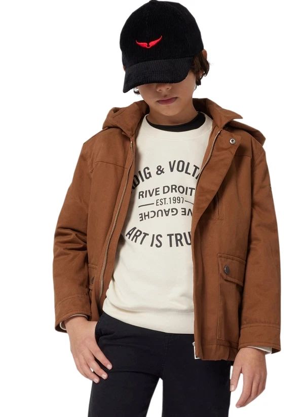 Parka con capucha | Marrón
