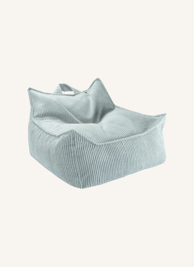 Corduroy armchair | Light Blue