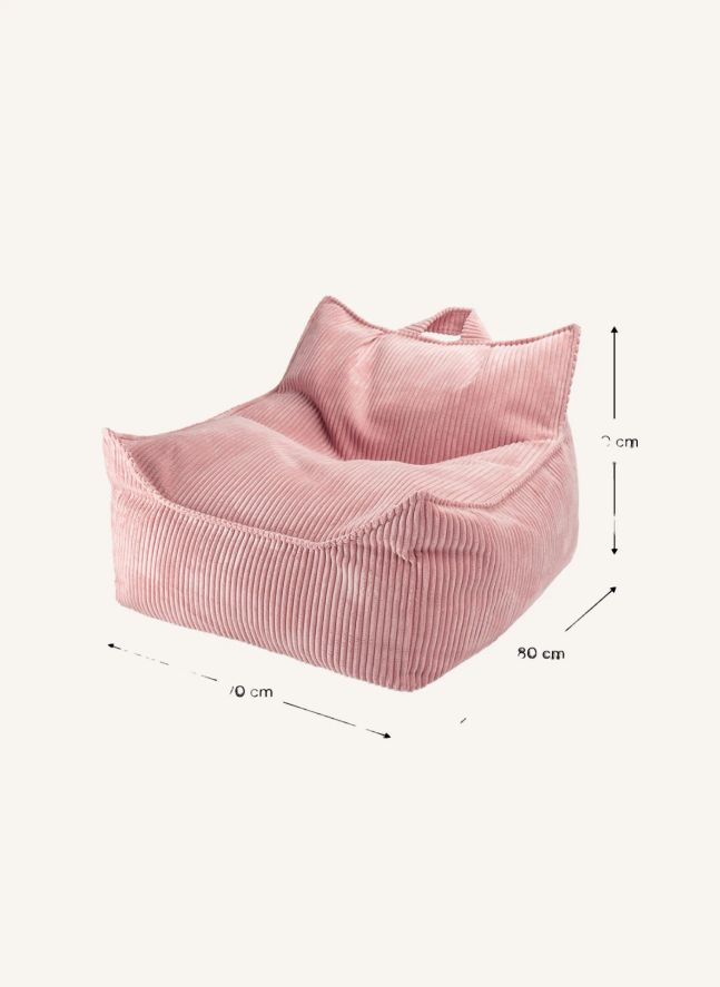 Corduroy armchair | Pink