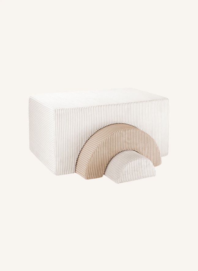 Module de motricité en velours côtelé | Ecru