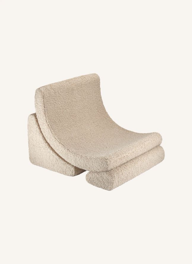 Fauteuil en teddy Moon | Beige