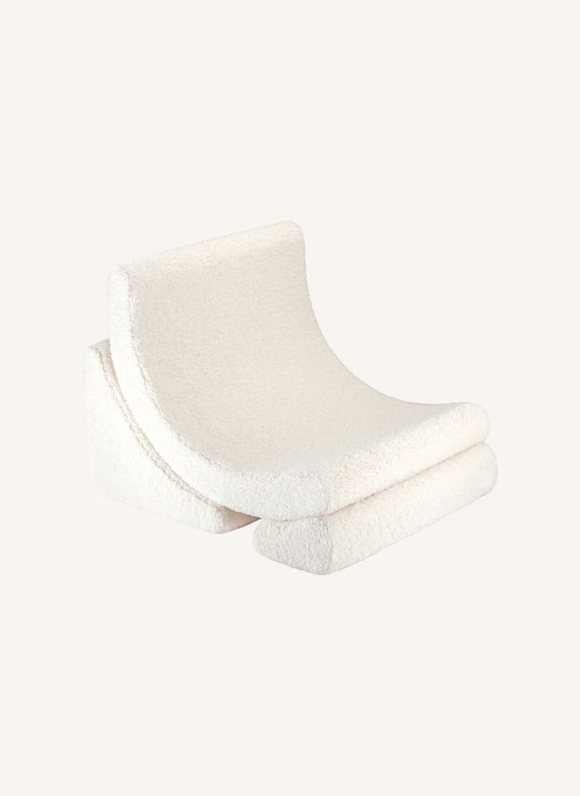 Moon teddy armchair | Ecru