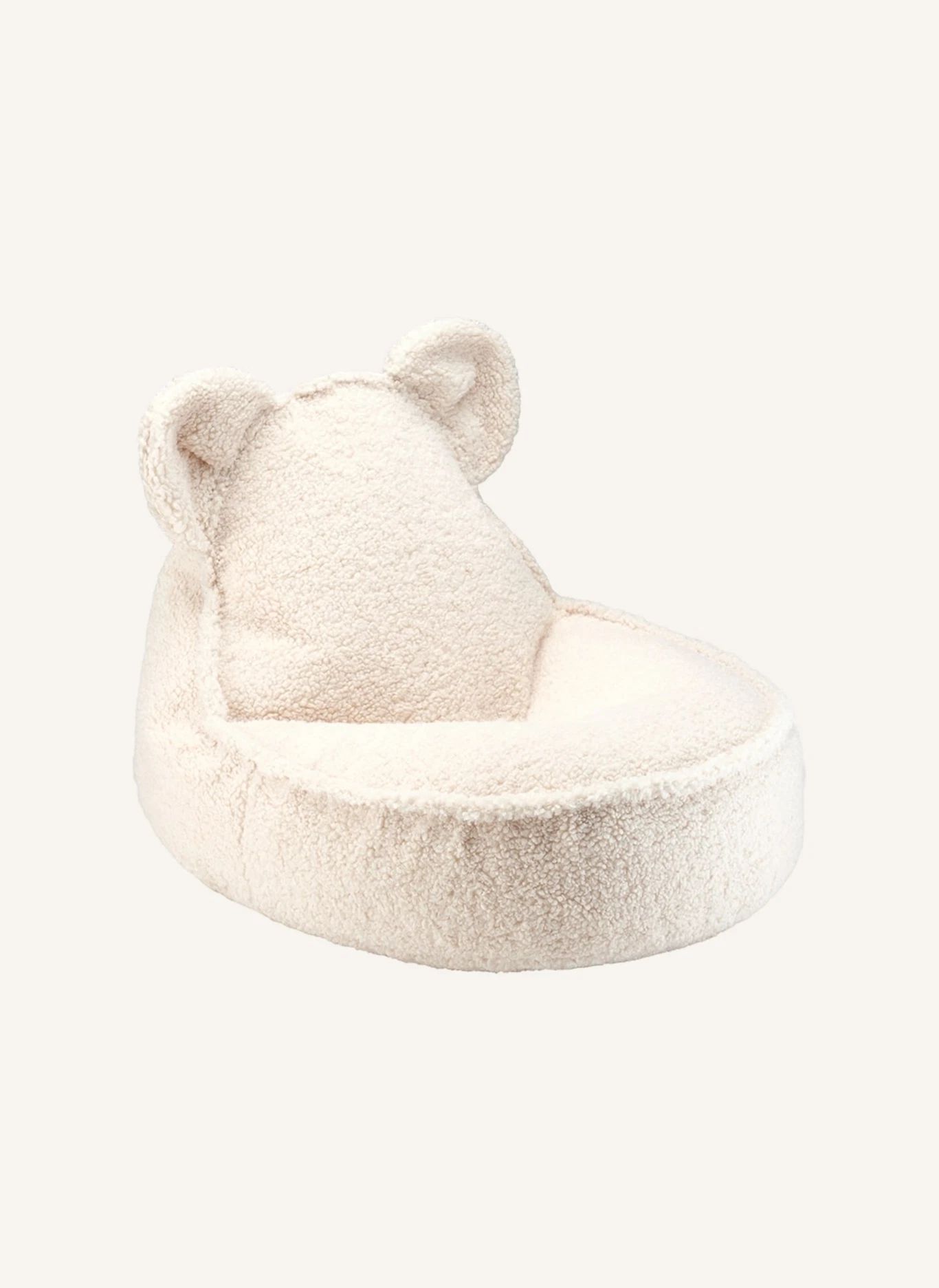 Fauteuil en teddy Bear | Ecru- Image produit n°0