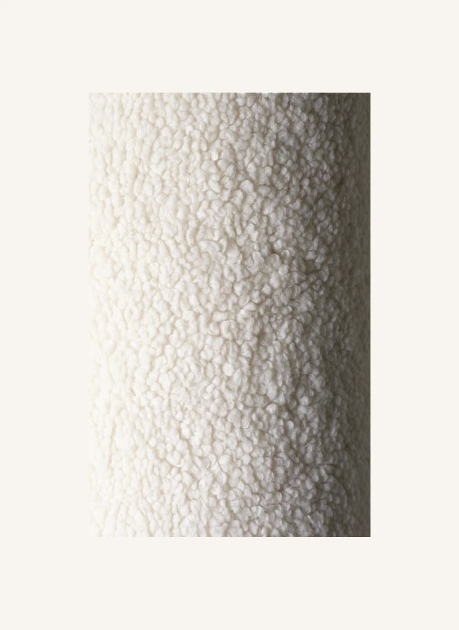 Teddy pouffe | Ecru
