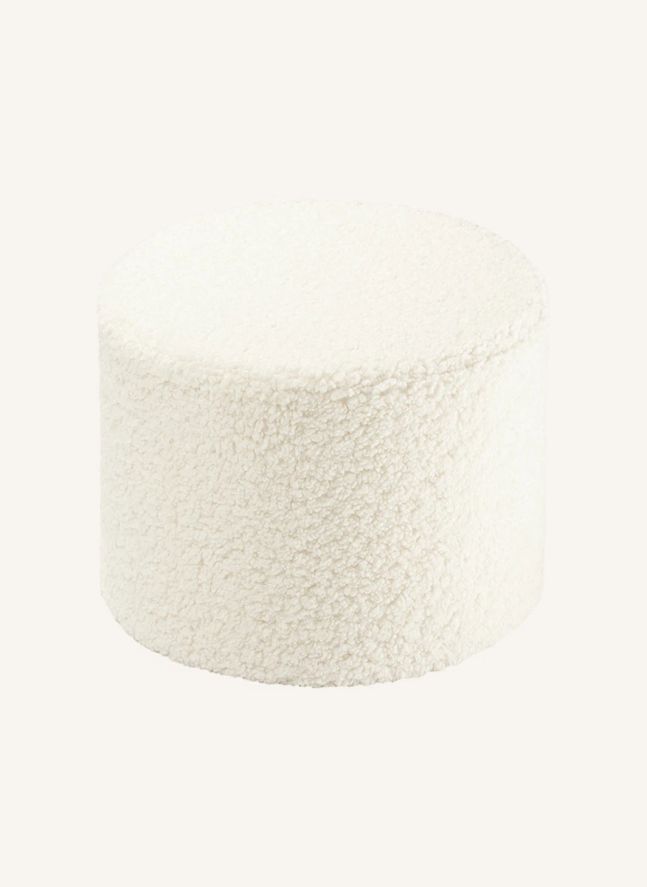 Teddy pouffe | Ecru
