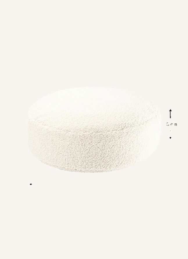 Teddy pouffe | Ecru