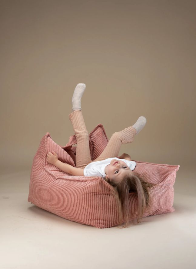 Fauteuil en velours côtelé | Rose