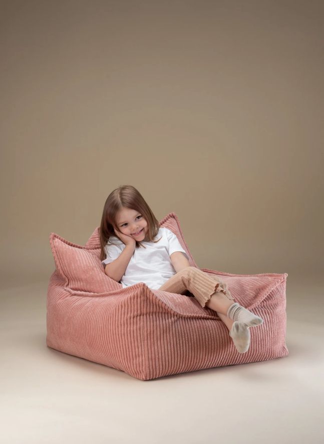 Corduroy armchair | Pink