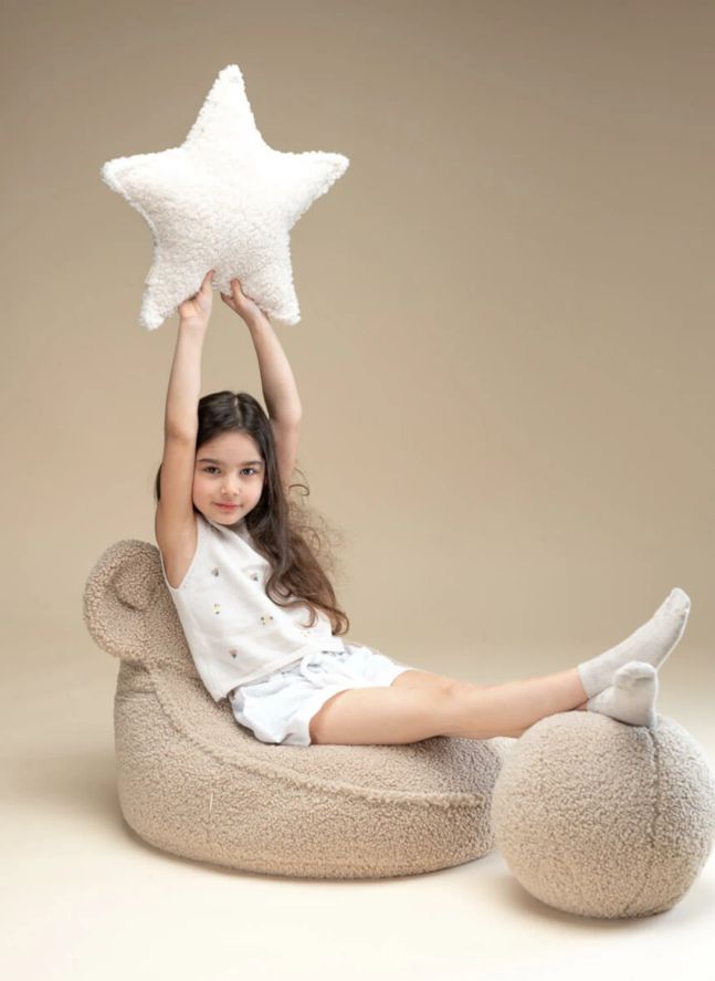 Fauteuil en teddy Bear | Beige