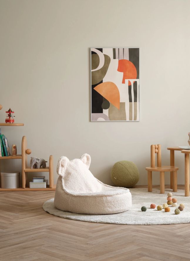 Teddy Bear armchair | Ecru