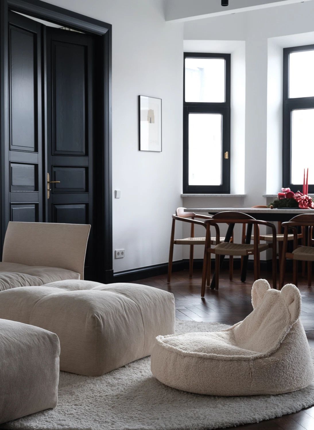 Fauteuil en teddy Bear | Ecru- Image produit n°5
