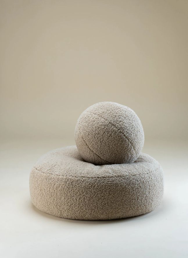 Teddy pouffe | Beige