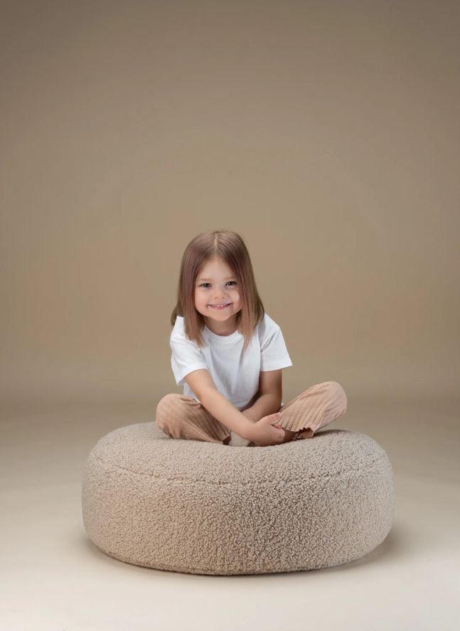 Teddy pouffe | Beige
