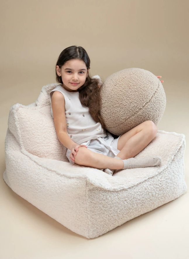 Teddy armchair | Ecru