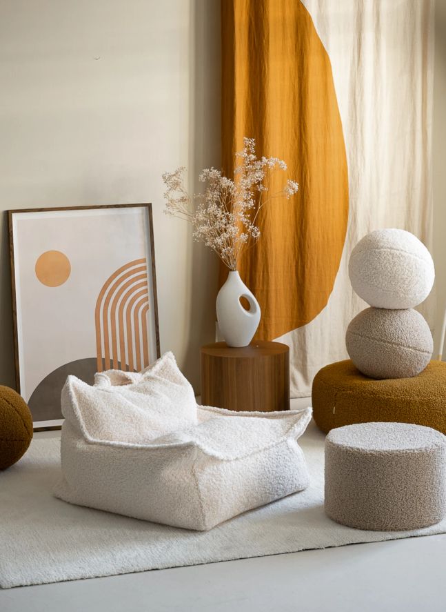Teddy armchair | Ecru