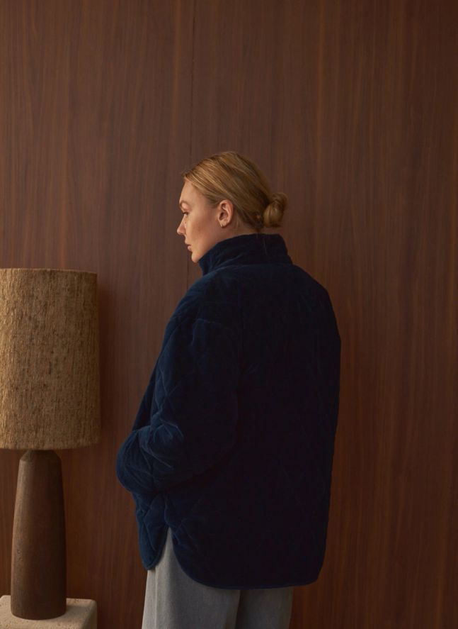 Manteau Matelassé Louisa Velours - Collection Femme | Indigo