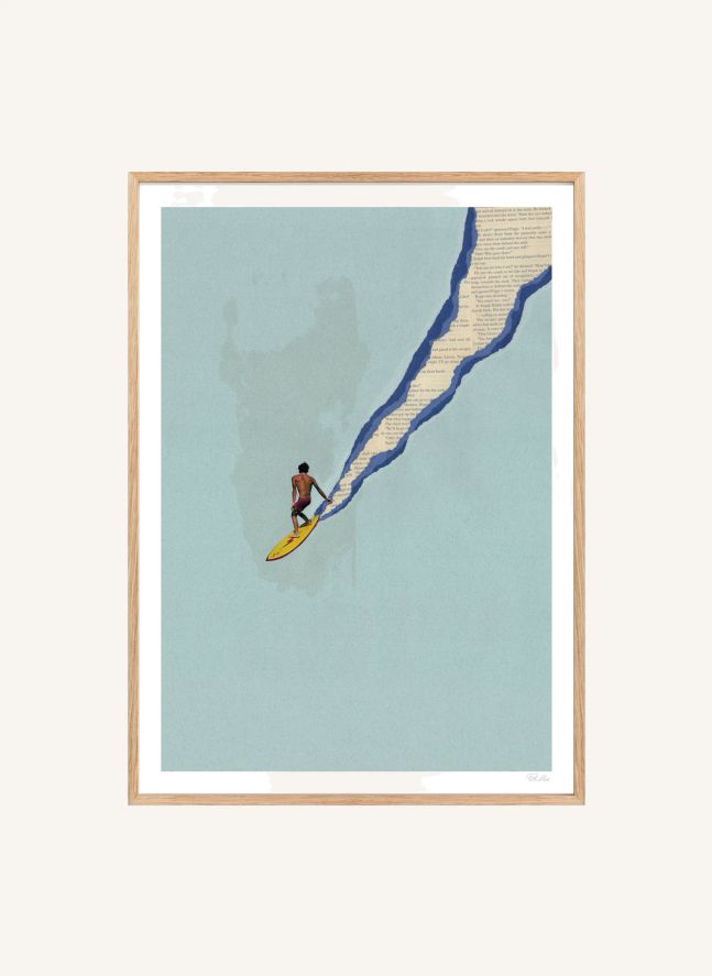 Affiche Santa Cruz | Bleu ciel
