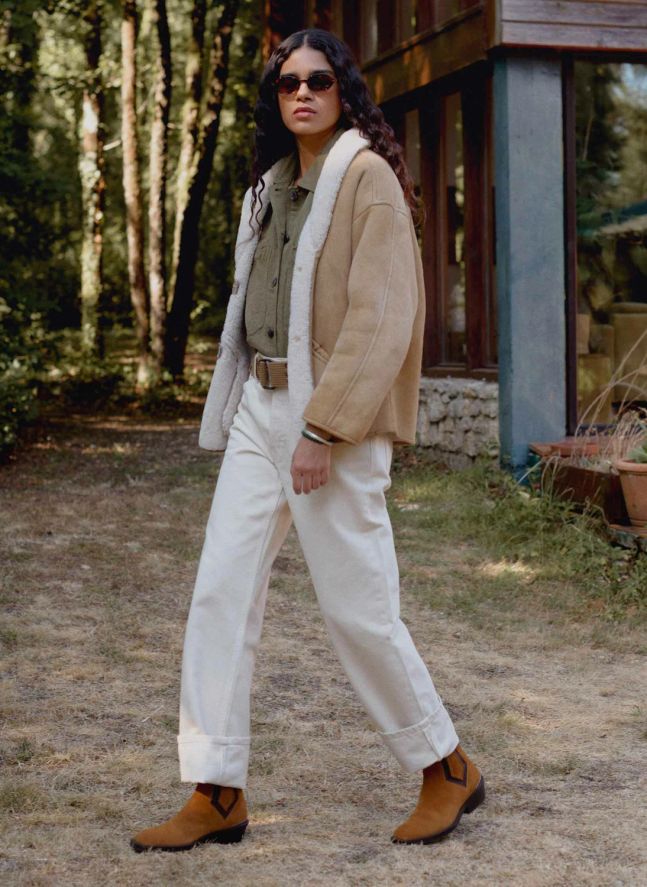 Bottines Clyde Daim | Camel