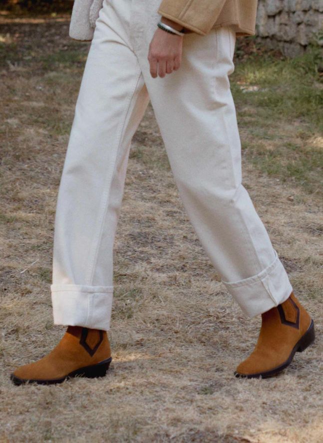 Bottines Clyde Daim | Camel
