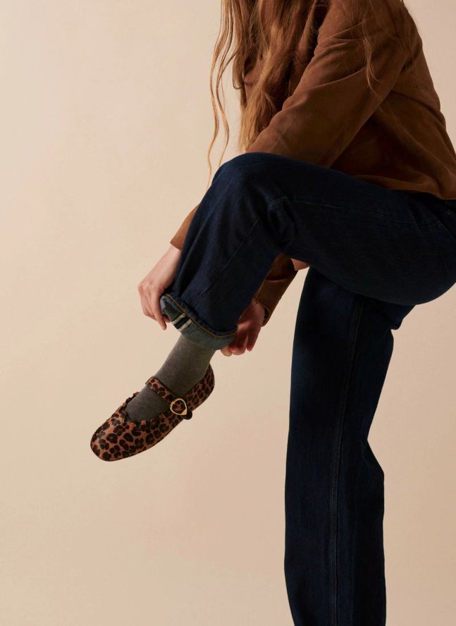 Ballerines Ginger Léopard | Marron