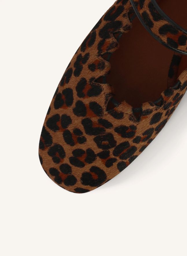 Ballerines Ginger Léopard | Marron