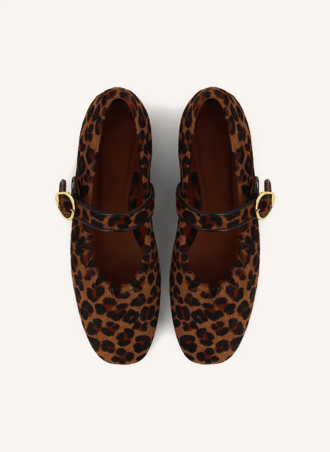 Ballerines Ginger Léopard | Marron