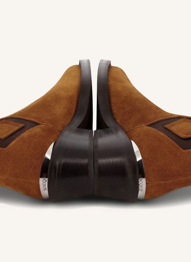 Bottines Clyde Daim | Camel