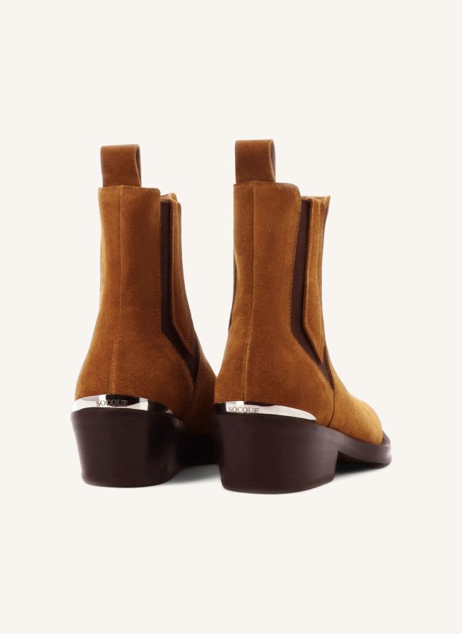 Bottines Clyde Daim | Camel