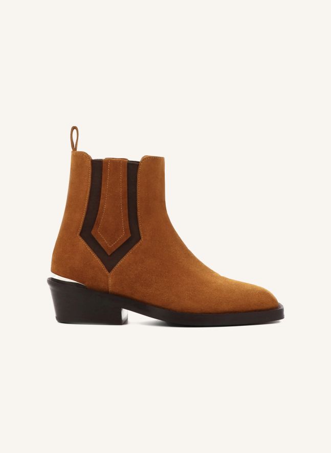 Bottines Clyde Daim | Camel