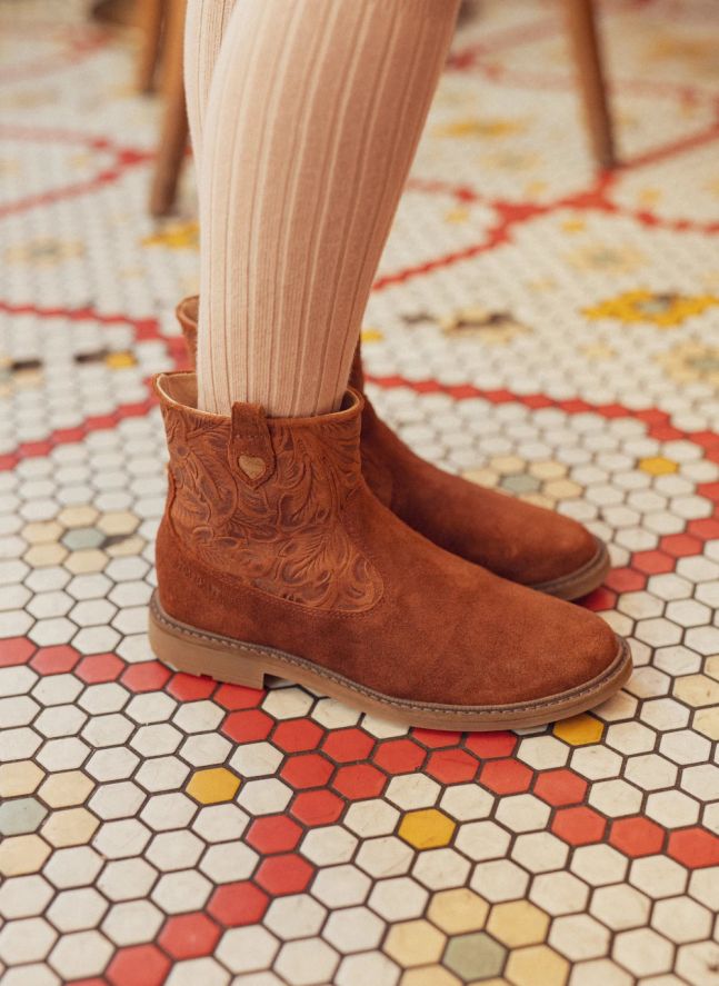 Bottines Sister Cover Velours | Marron