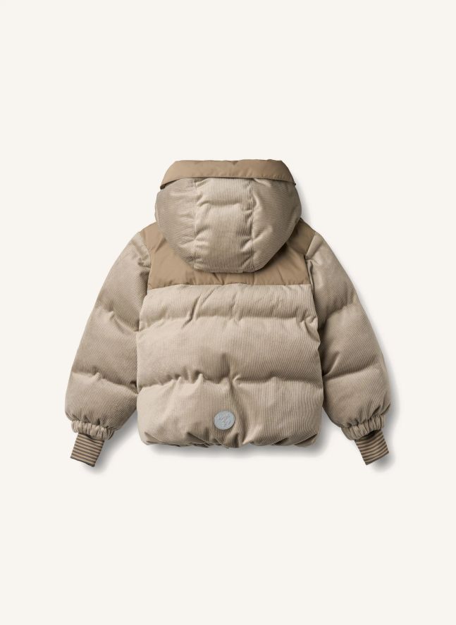 Chaqueta de plumón de fibra reciclada Mads | Beige
