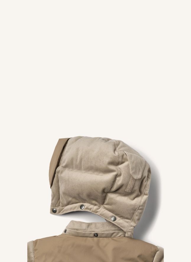 Chaqueta de plumón de fibra reciclada Mads | Beige