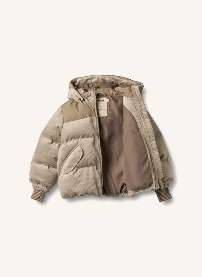 Chaqueta de plumón de fibra reciclada Mads | Beige