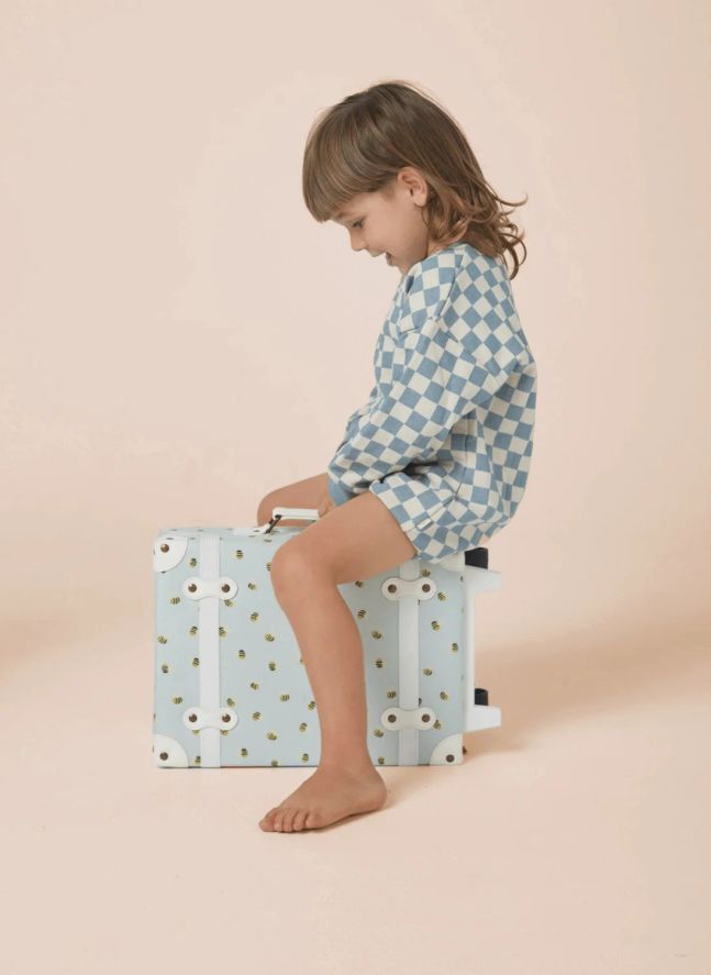 See-ya Bee suitcase | Blue