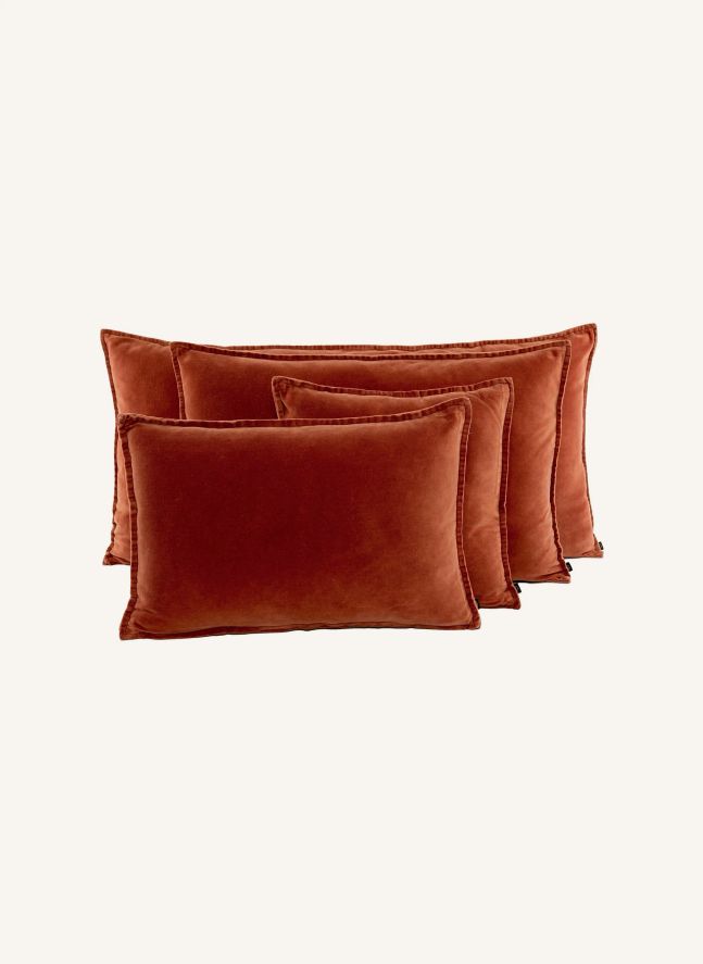 Housse de coussin en velours Manhattan  | Brique