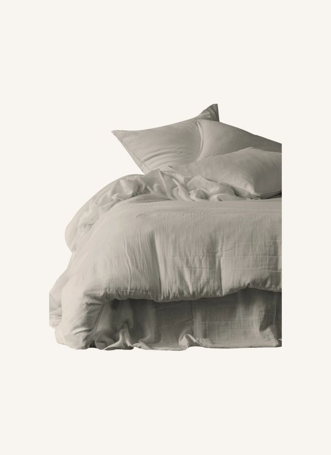 Drap-Housse en gaze de coton Mykonos | Lin