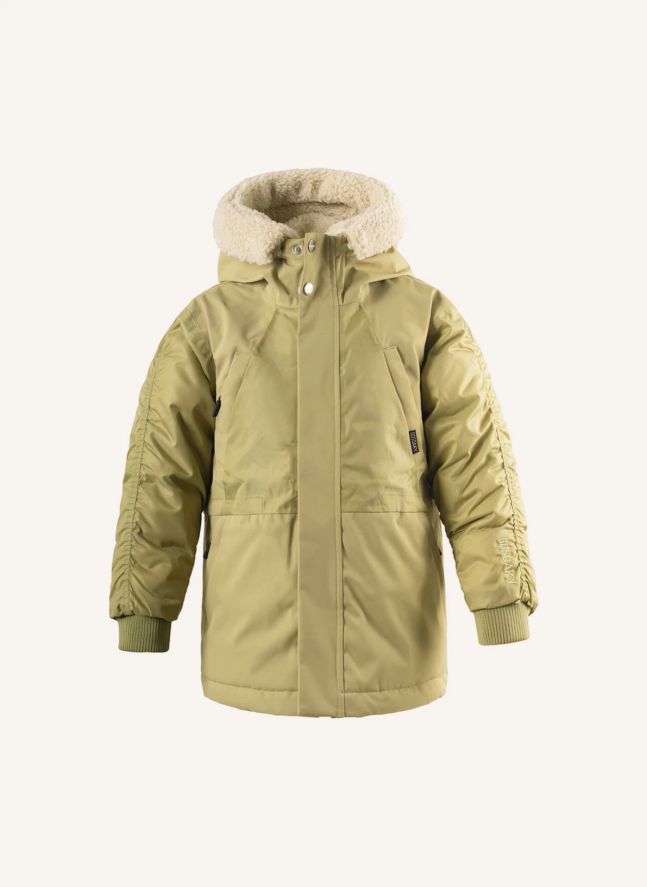Parka impermeable Funny Frog | Verde Pálido