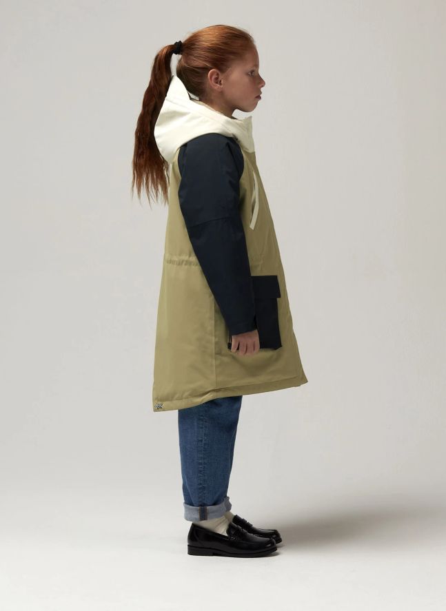 Parka impermeable Fast Camel | Verde Pálido