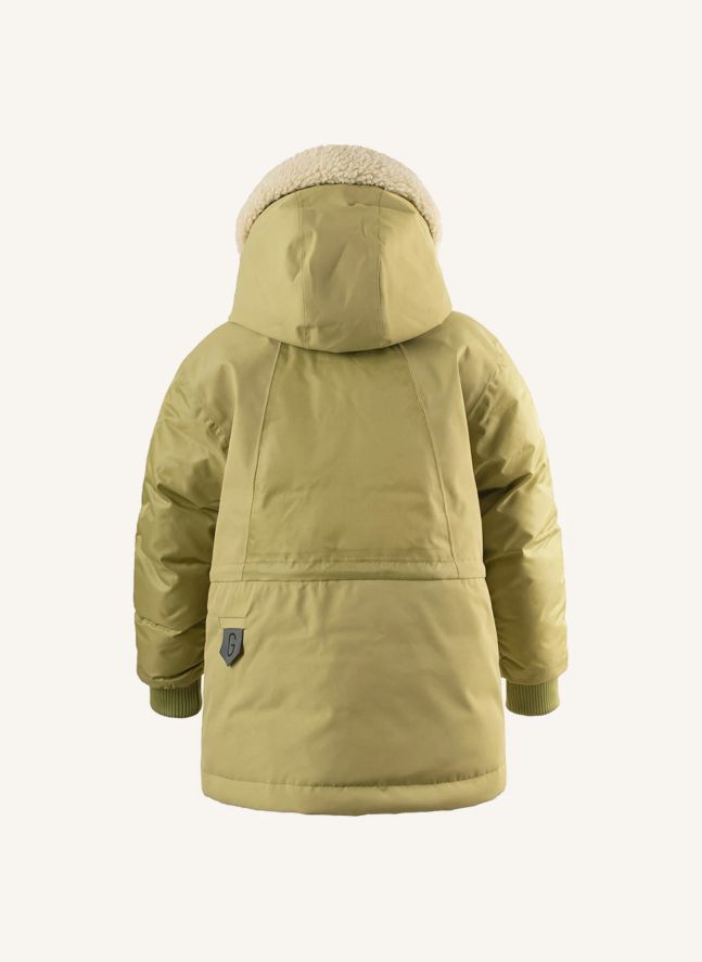 Parka impermeable Funny Frog | Verde Pálido