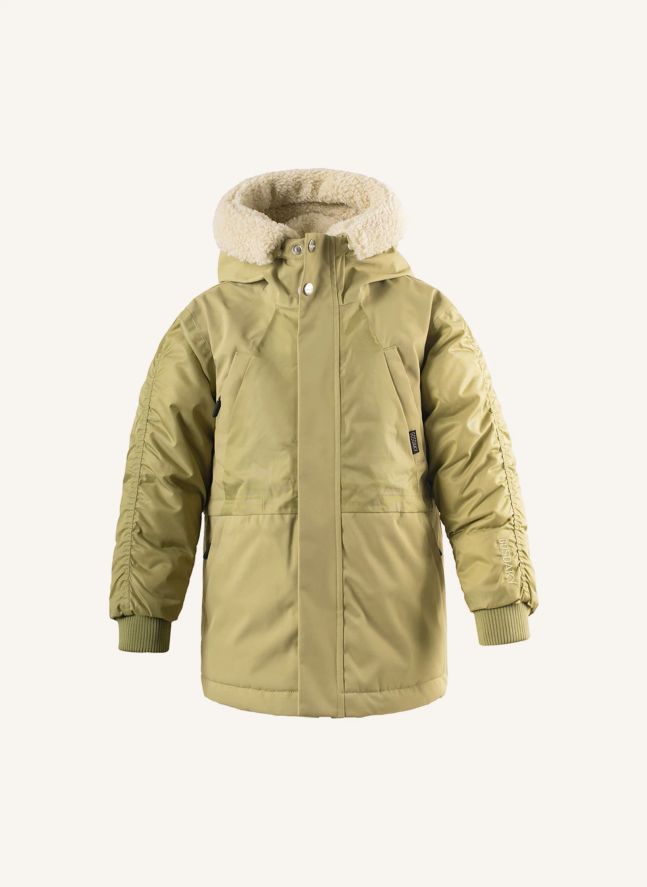 Parka impermeable Funny Frog | Verde Pálido