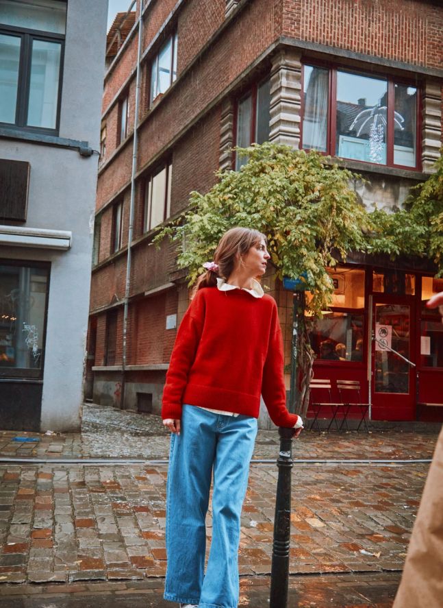 Pull Azalée Laine - Collection Femme | Rouge