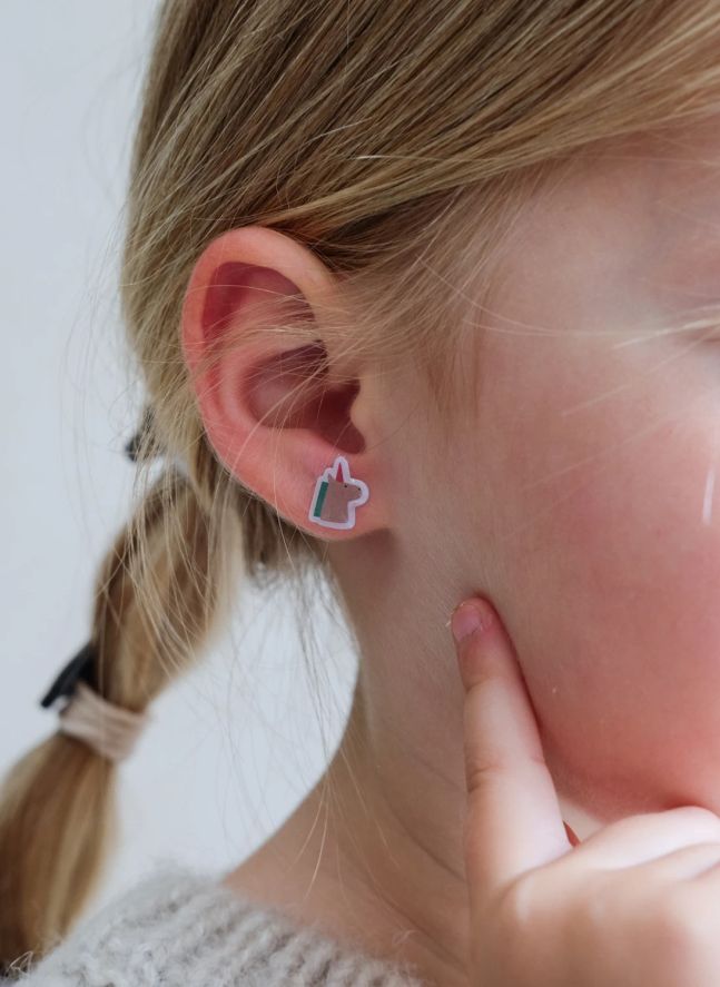 Boucles d'oreilles autocollantes | Rose
