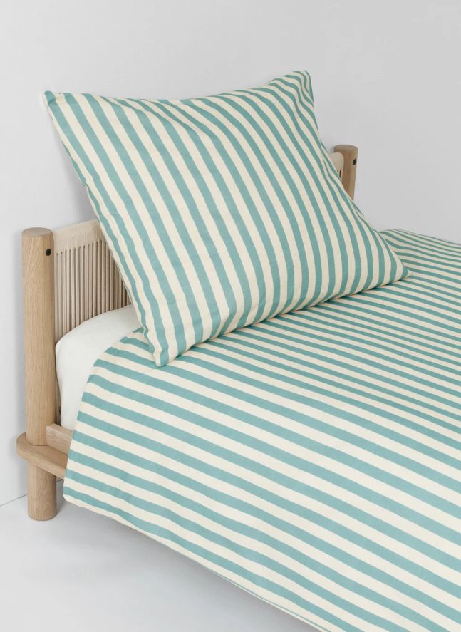 Taie d'oreiller Sheldon Stripes | Turquoise