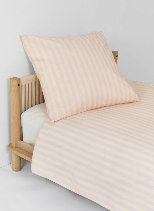 Taie d'oreiller Sheldon Stripes | Rose