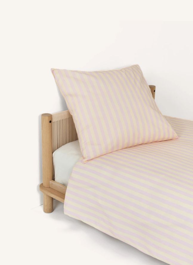 Housse de couette Sheldon Stripes | Rose